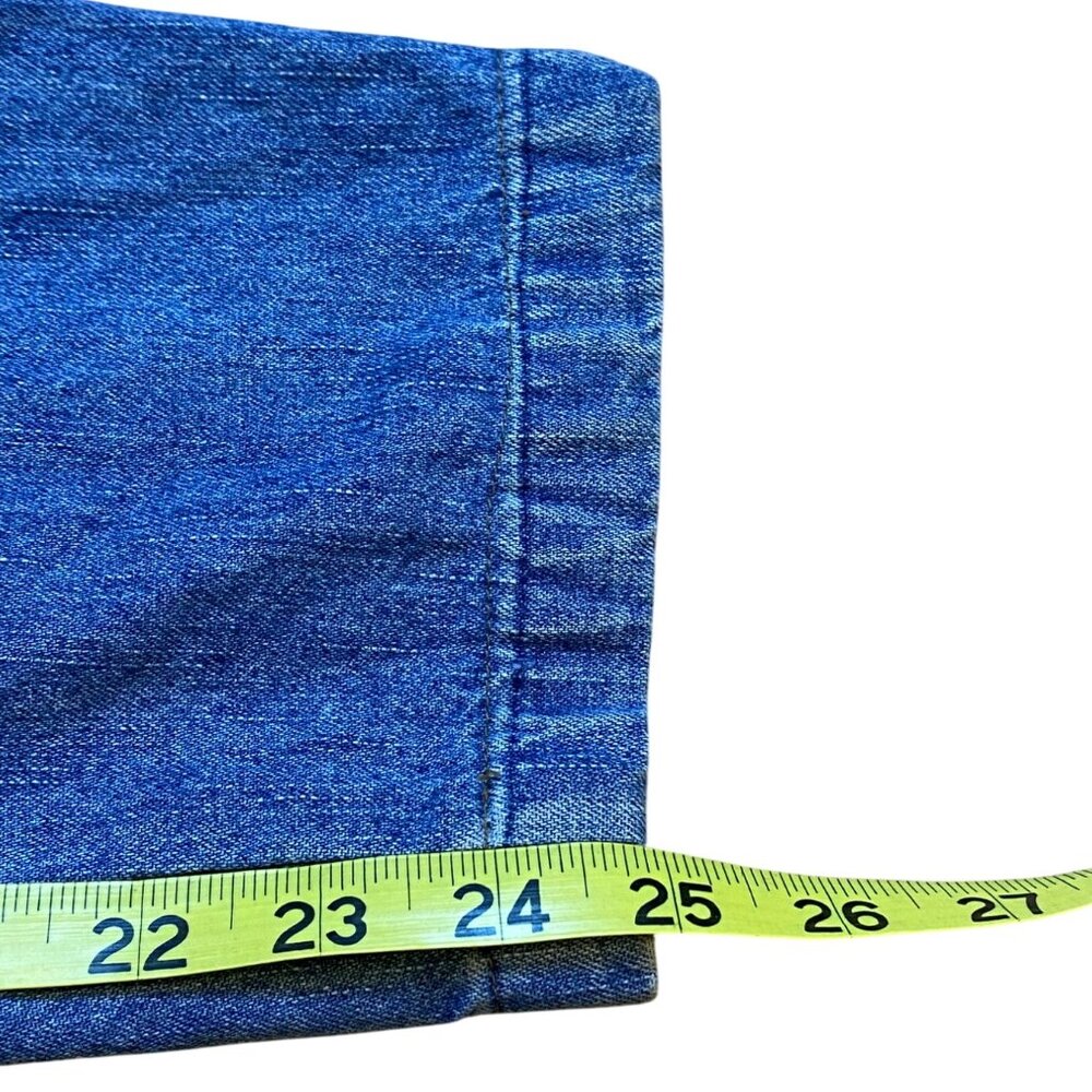 Reformation Repurposed Vintage Calvin Klein Distressed Blue Denim Overalls Women - Picture 8 of 9